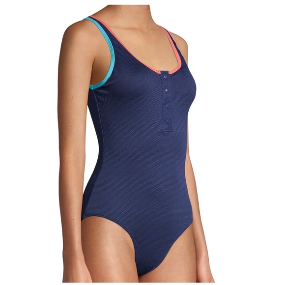 One-Piece Swimsuit with Placket for Women from Vigoss - Picture 8 of 11
